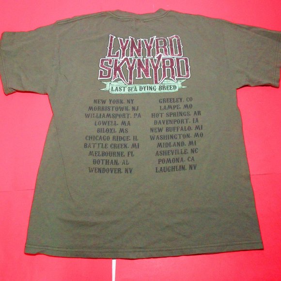 Lynyrd Skynyrd Band Last Of A Dying Breed Tour T-Shirt Size L - Picture 3 of 3